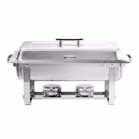 Grijana posuda - GN 1/1 - s poklopcem - sklopivi stalak (chafing dish)