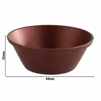 (6 adet) Sos Kasesi - 6'lı Set - Paslanmaz çelik - 40ml - Ø60mm - Kırmızı