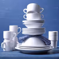 (6 adet) BUDGETLINE - Kulplu Çorba Kasesi - Ø100mm - 300 ml - Beyaz