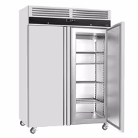 Szafa mroźnicza ECO – stal nierdzewna – 1200 L – z 2 drzwiami
