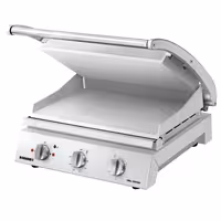 ROBAND | Kontaktni roštilj | Roštilj za hamburger - 3,1 kW - Gornja & Donja ploča glatka - Površina roštilja: 500x275 mm