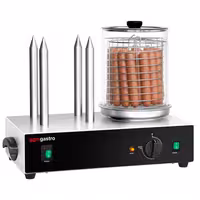 Parilica za hrenovke - 1,10 kW - s 4 grijaćim šiljcima za peciva