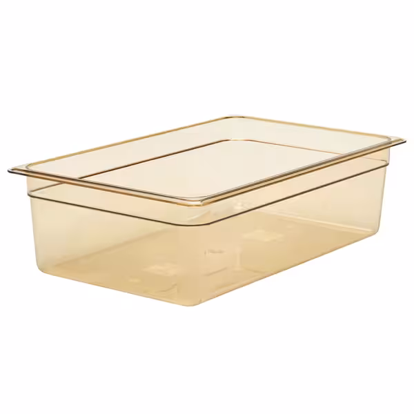 (6 szt.) CAMBRO | Pojemnik GN 1/1 H-PAN™ – wysokość: 150 mm – odporny na wysoką temperaturę – bursztynowy