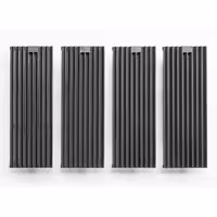 (4 pcs) Grilles de cuisson en fonte - 175x515mm - compatibles GLB473G, GLB479G et GLB479-T