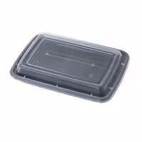 (300 pcs) Food Lidding Tray Polypropylene - 187x128mm - Transparent