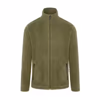 KARLOWSKY | Men's Work Fleece Jacket – Moss Green - 3XL - Recycled Polyester - 60°C Washable