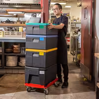 CAMBRO | CAMDOLLY® - Transportna kolica - Prikladno za sve EPP kutije GN 1/1 - Crvena boja 