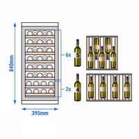Hladnjak za vino - 1 klimatska zona - 100 l - max. 38 boca