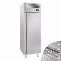 Szafa mroźnicza Premium PLUS – stal nierdzewna – GN 2/1 – 560 L – z 1 drzwiami