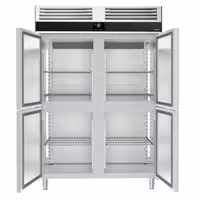 Szafa mroźnicza PREMIUM – stal nierdzewna – GN 2/1 – 1400 L – z 4 półdrzwiami
