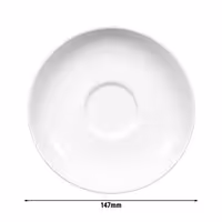 (6 Kusů) SELTMANN WEIDEN | Podšálek - Ø 147 mm - bílá/uni