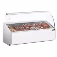 Serve Over Counter - 2506x979mm - front panel white - capacity 512 litres