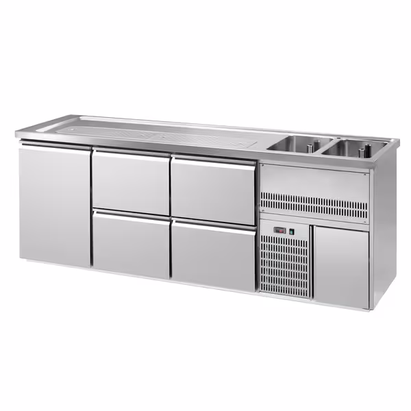 Pivski šank PREMIUM PLUS - 2500x700 mm - 6 Ladice