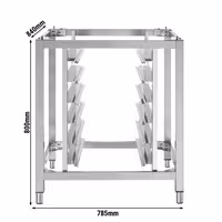Base Stand - for Commercial Combi Oven - 7x GN 1/1 Tray Racks - 785x840x800mm - Stainless Steel - compatible with KDV760, KDV920, BHV760 & BHV920
