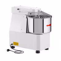 Spiralna miješalica za tijesto - 15 l / 10 kg - s fiksnom posudom - 230 V - za pizzu i kruh