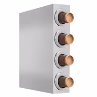 Cup Dispenser - Stainless Steel - with 4 dispensers