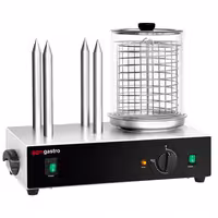 Parilica za hrenovke - 1,10 kW - s 4 grijaćim šiljcima za peciva