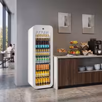 Commercial Beverage Display Fridge - 105 litres - slimline - with 1 glass door