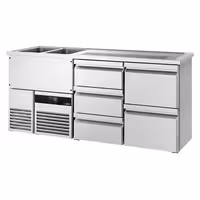 Direct Draw Beer Dispenser / Kegerator PREMIUM - 1950x700mm - 5 Drawers