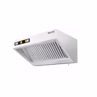 Commercial Wall-Mounted Extraction Canopy - with Motor - 1000mm - Speed Controller, Baffle Filters & LED Lighting