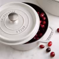 STAUB | LA COCOTTE - Cocotte - Ø 240 mm - Lijevano željezo - Bijela boja tartufa 