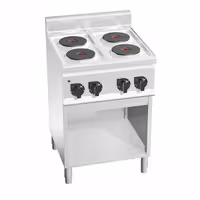 Električni štednjak - 8,0 kW - 4 ploče - samostojeći - 600x600x1.020 mm