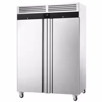 Szafa chłodnicza PREMIUM – stal nierdzewna – GN 2/1 – 1350 L – z 2 drzwiami