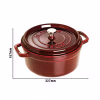 STAUB | LA COCOTTE - Cocotte - Ø 260 mm - Lijevano željezo - Crvena boja grenadine