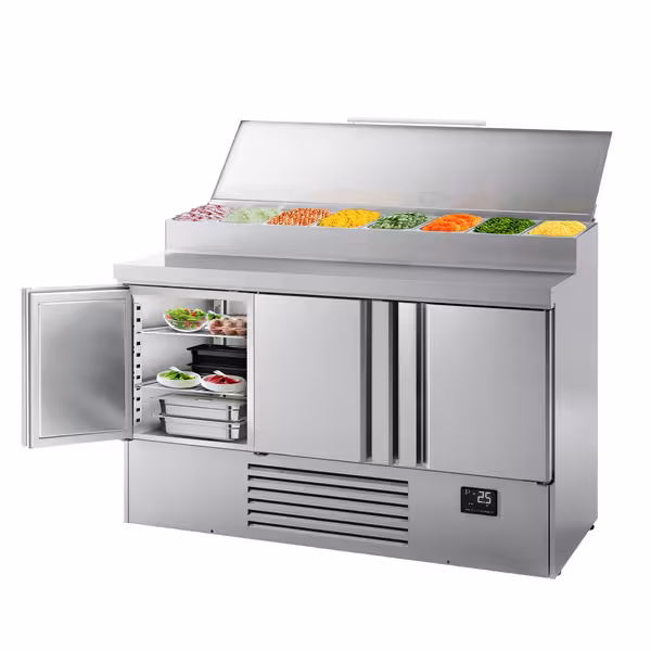 Pripremni rashladni pult Mini - 1460x700 mm - 3 vrata - za 8x GN 1/4