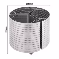 (3 unid) Cesto 1/3 para caldeirão de cozedura - para 150L