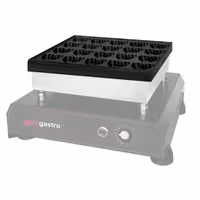 Baking Plates for Waffle Maker BWERM25 - Heart Bubble - 25-mould