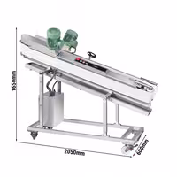 Pekarski zaokruživač tijesta - za tijesto za pizzu i kruh - 1,10 kW - Raspon težine: ~100–2.000 g - 600x2050 mm - max. 3000 kom/h
