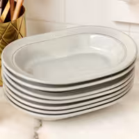 STAUB | Dining Line Ceramic Deep Plate – Ø 25 cm - White Truffle