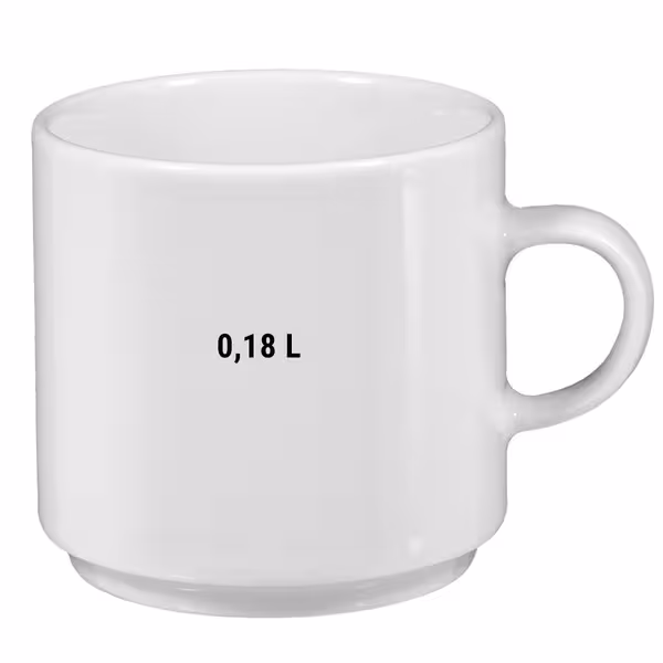 (6 adet) SELTMANN WEIDEN | Kahve fincanı - 0,18 litre - Beyaz/Sade