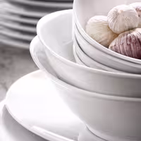 (6 adet) Tatlı / Salata Kasesi - Porselen - White Delight - 700ml - oval - 250x160mm - Beyaz