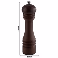 (6 tk) Pipraveski - ETERNAL - Pöögist - Kõrgus: 23 cm - tumepruun