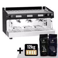 Profesyonel Espresso Kahve Makinesi - 3 Gruplu - Manuel - Ön Demleme (Preinfusion) Sistemi & 2 Buhar Kolu - Tall Cup