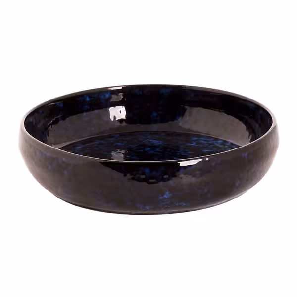 (4 adet) BAMA BLUE - Çukur Tabak - Stoneware, Ø220mm, Mavi