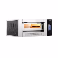 Gas Deck Pizza Oven - Single Deck - Refractory Stone Deck - 4 x Ø 30cm (12") - 230V Single Phase - Touchscreen Controls - up to 400°C