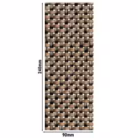 (6 adet) Çatal‑Bıçak Kılıfı (Peçetesiz) - PVC - 240x90mm - Bej