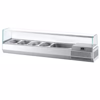 Countertop Prep Well / Refrigerated Topping Unit PREMIUM PLUS - 1493x353mm - 6x GN 1/4