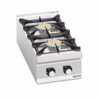 Fogão a gás de mesa - 20kW - 2 queimadores - com queimadores de alto rendimento