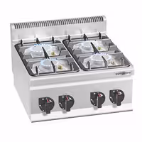 Plinsko kuhalo - 19,0 kW - 4 plamenika - nadpultni - 600x600x410 mm