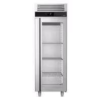 Szafa chłodnicza PREMIUM – stal nierdzewna – 700 L – z 1 drzwiami szklanymi