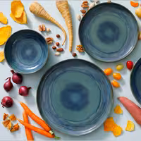 (6 adet) MIAMI - Çukur Tabak - Stoneware, Ø160mm, Yeşil