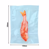 (1000 pcs) Boil in the bag pouches - Smooth - 150x200mm - Blue