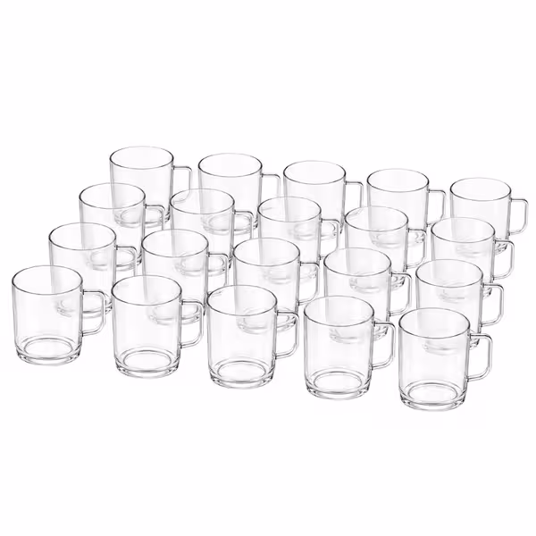 (50 pcs) Polycarbonate Mug - Clear - 250 ml - Break-Resistant