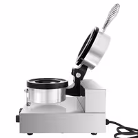 Commercial Waffle Maker - Single - Manual - 1.3kW - Shape: Round - Ø 115mm - plates with Teflon coating
