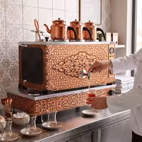 Commercial Electric Copper Tea Urn - 870mm - 33 Litres