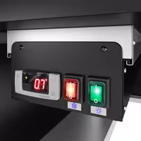 Serve Over Counter - 1330x910mm - double glazing - black front - capacity 169 litres